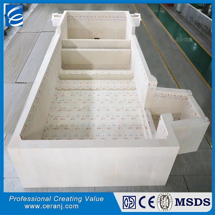 Glass Furnace High Temperature CT Azs Refractory Brick Thermal Fire Brick