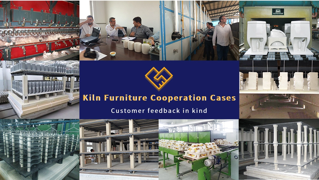 Long Service Life Refractory Rsic Silicon Carbide Kiln Furniture for Tableware