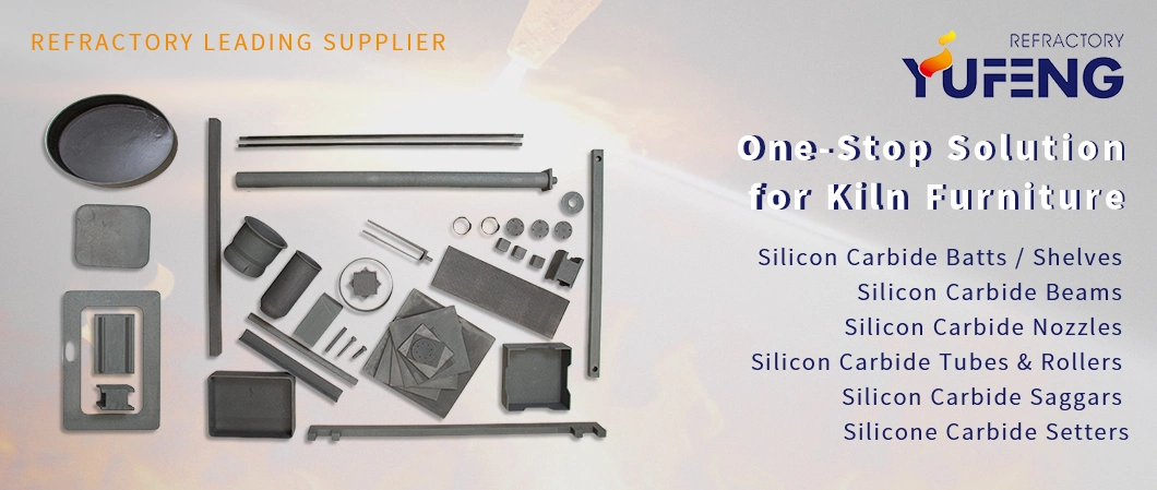 Nsic Nitride Bonded Silicon Carbide Plate/Shelf/Tube/Pillar Refractory Kiln Furniture for Sanitary Ware